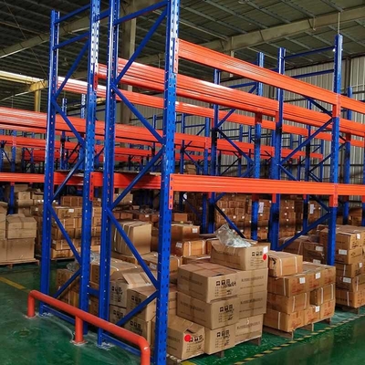 Logistyczna 4-poziomowa metalowa półka 1000 kg Regały przemysłowe do garażu i warsztatu