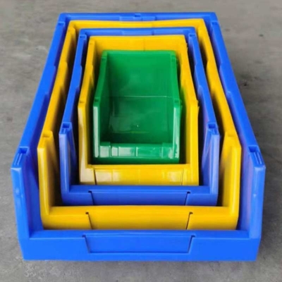 DIY 53kg Plastikowe pojemniki do układania w stosy Niebieski Żółty Zielony